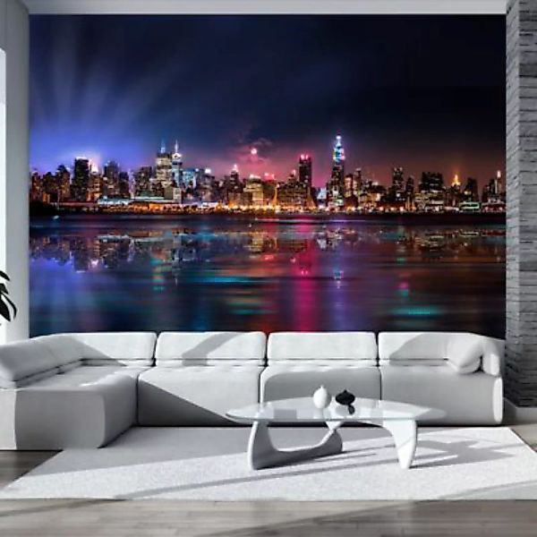 artgeist Fototapete Romantic moments in New York City braun/blau Gr. 400 x günstig online kaufen
