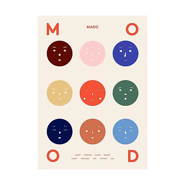 9 Moods Poster 50 x 70cm günstig online kaufen