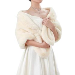 Refttenw Modeschal Hochzeit Bankett Party Kunstpelz günstig online kaufen
