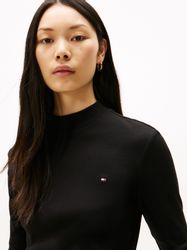 Tommy Hilfiger Langarmshirt SLIM CODY MOCK-NK günstig online kaufen