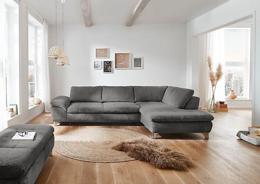 Die PlanBar Ecksofa "MP-IN14007 L-Form" wahlweise mit Bettfunktion und vers günstig online kaufen