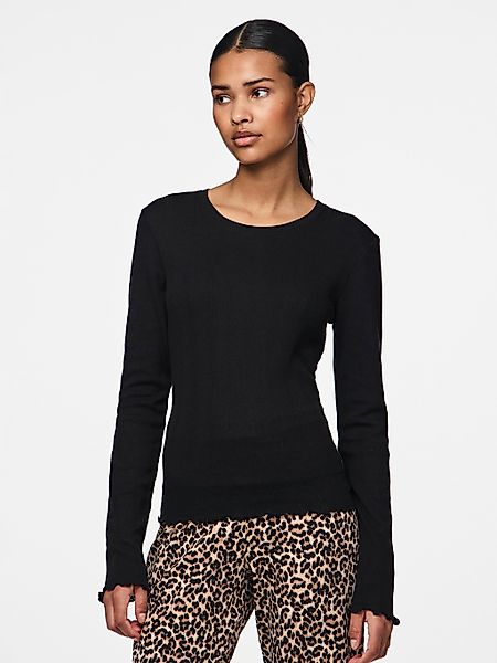 pieces Langarmshirt PCMARIE LS O-NECK POIN günstig online kaufen