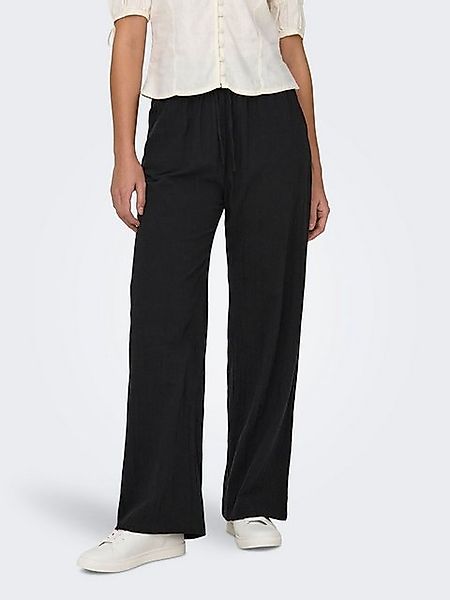 ONLY Stoffhose Leinenhose mit Kordelzug und elastischem Bund ONLTIZANA COTT günstig online kaufen