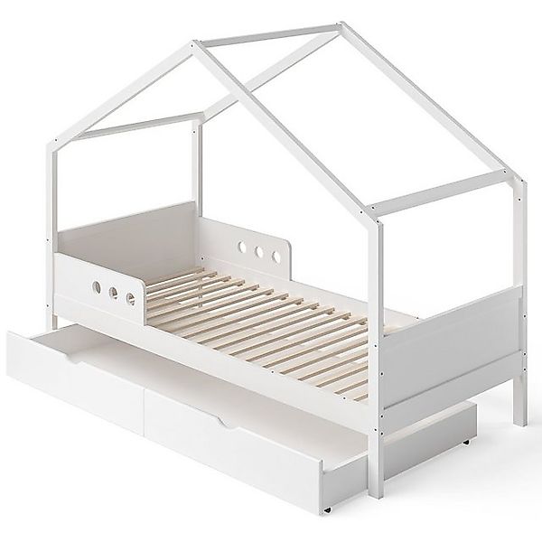 Bellabino Hausbett Bela (Kinderbett 90x200 cm, mit großer Schublade und Mat günstig online kaufen