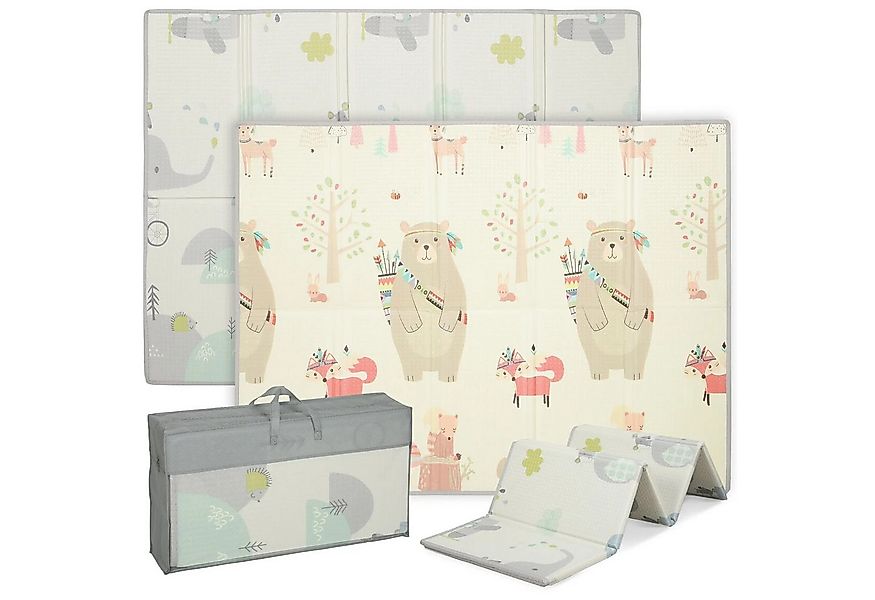 BlingBin Spielmatte Krabbelmatte Faltbar Doppelseitige Baby-Spielmatte Kind günstig online kaufen