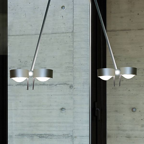 Hängeleuchte PUK CEILING, 4-flg., chrom matt, 80 cm günstig online kaufen