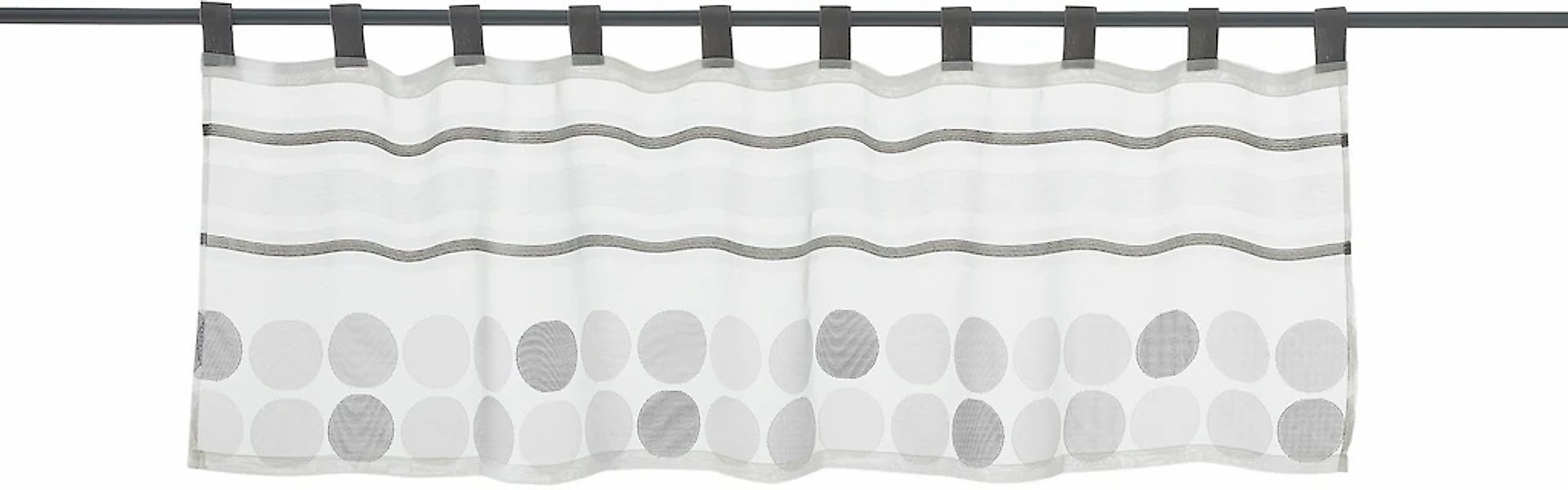 decolife Scheibengardine "Malie" Schlaufen 1 Stk. tlg. HxB: 45x140, Scheibe günstig online kaufen