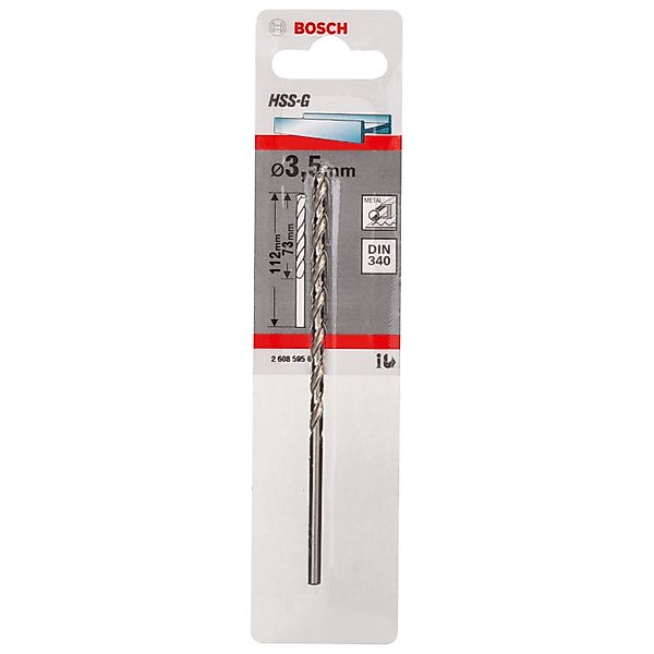 Bosch HSS-Metallbohrer DIN 340 35 mm x 73 mm x 112 mm günstig online kaufen