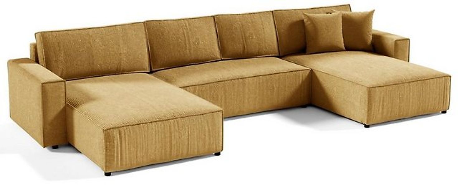 Compleo Ecksofa U-Form mit Bettkasten und Schlaffunktion BOSTON U, Breite: günstig online kaufen