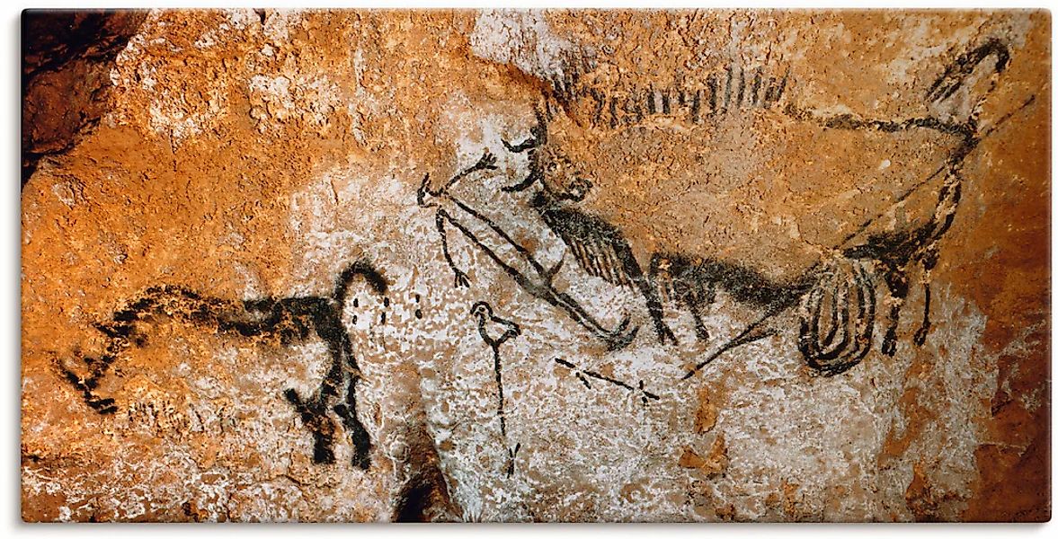 Artland Leinwandbild "Höhle von Lascaux 17000 v Chr" Wildtiere 1 Stk. tlg. günstig online kaufen