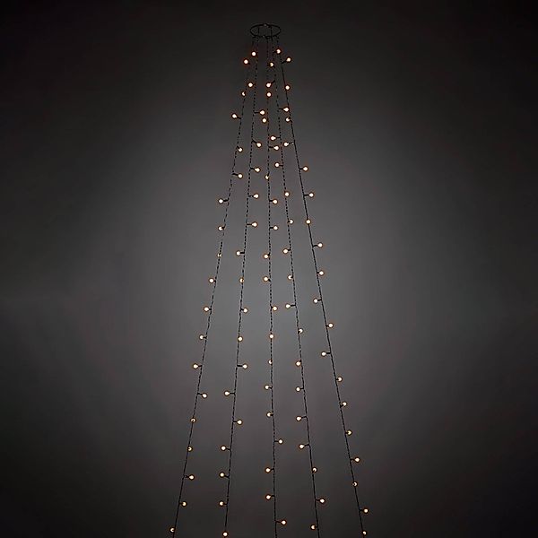 LED-Baummantel m. vormontierten Globes 200fl günstig online kaufen