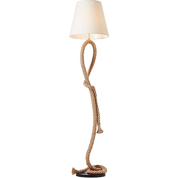Brilliant Design-Stehlampe Sailor Weiß-Natur günstig online kaufen