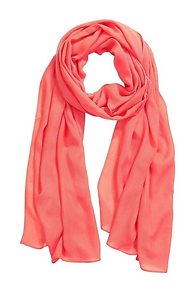Ulla Popken Halstuch Schal einfarbig feine Fransenkante günstig online kaufen