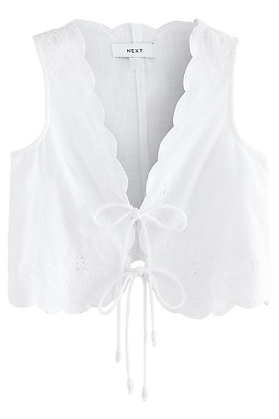 Next Anzugweste Sommerweste mit Stickerei aus günstig online kaufen