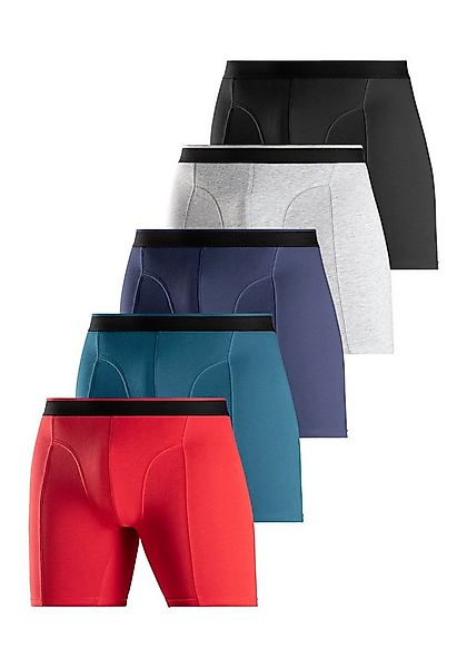 AUTHENTIC LE JOGGER Langer Boxer (Packung, 5-St) mit zweifarbigem Webbund u günstig online kaufen
