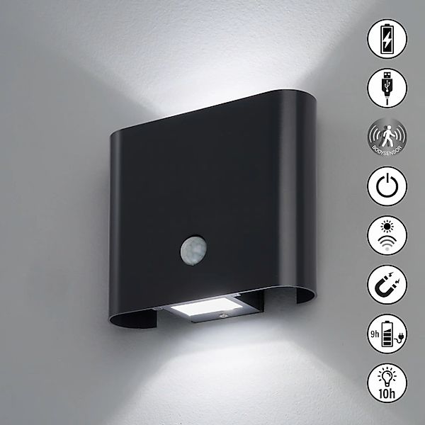 easy! BY FHL Außen-Wandleuchte »Magnetics«, 2 flammig, Leuchtmittel LED-Mod günstig online kaufen