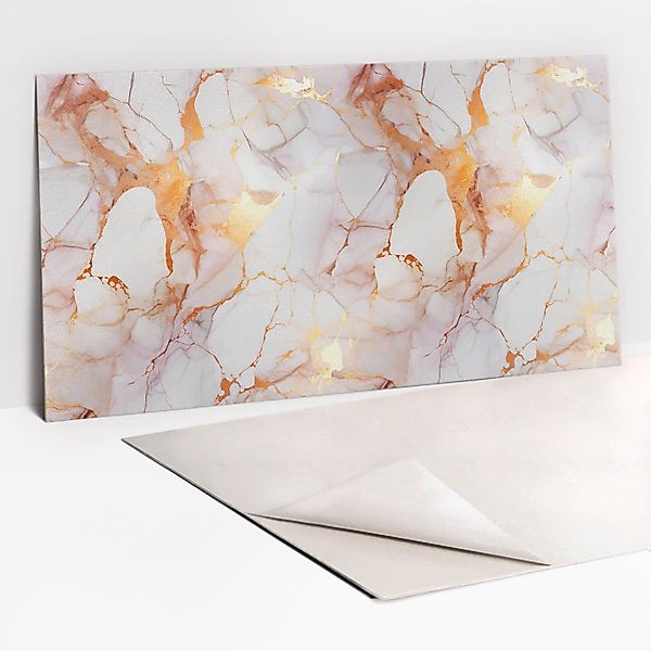 Tulup Wandpaneel Wandverkleidung Goldener Marmor 100x50cm günstig online kaufen
