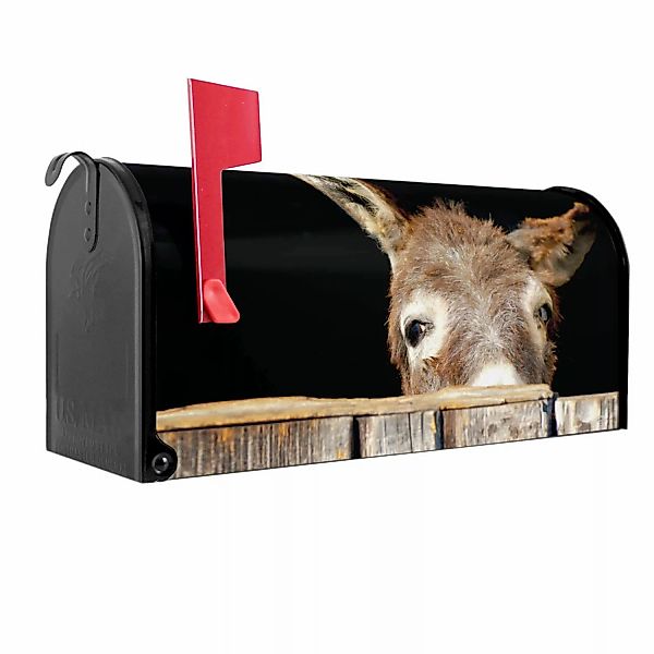 Banjado Amerikanischer Briefkasten Schwarz 48x22x16cm US Mailbox Letterbox günstig online kaufen