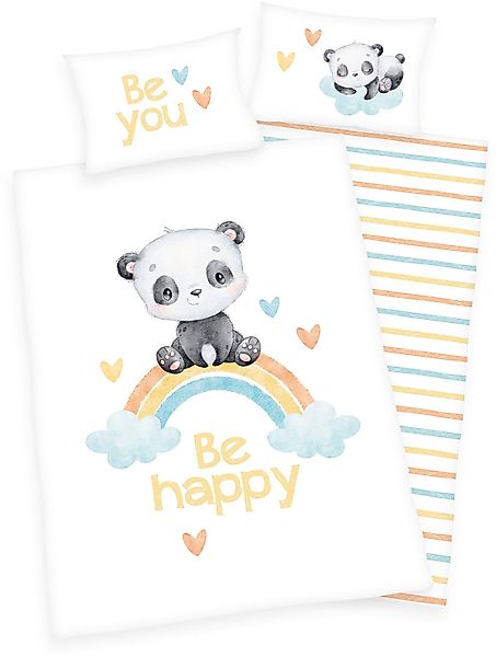 Baby Best Babybettwäsche Regenbogen Panda, Flanell, günstig online kaufen