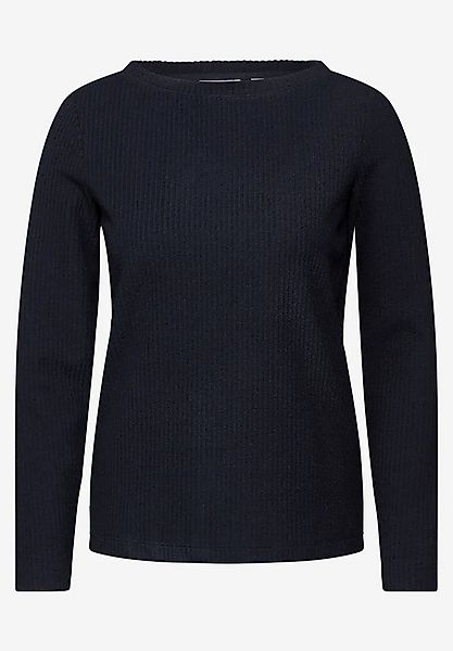 CECIL Langarmshirt Strukturshirt (1-tlg) günstig online kaufen
