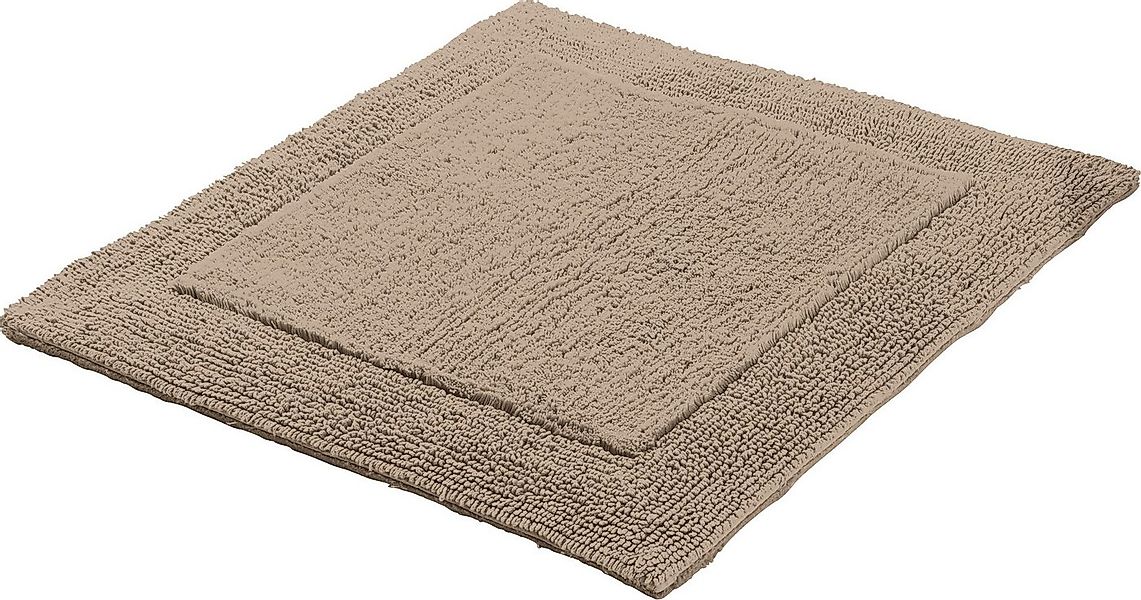 Erwin Müller Badematte WC-Vorlage "Stuttgart", Höhe 15 mm, eckig, Uni günstig online kaufen