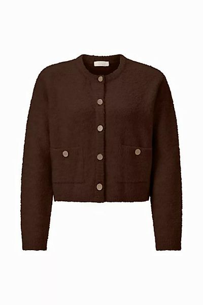 Rich & Royal Strickpullover Crew neck cardigan bouclé günstig online kaufen