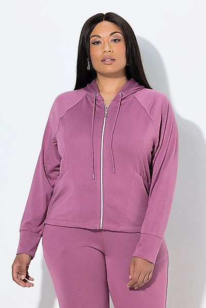 Ulla Popken Sweatjacke Sweatjacke Kapuze Zipptaschen günstig online kaufen