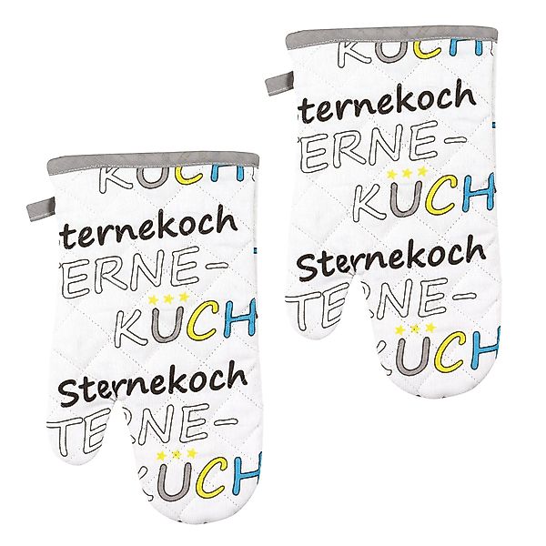 Kracht Topfhandschuhe Sternekoch, (Set, 2-tlg., Set), günstig online kaufen