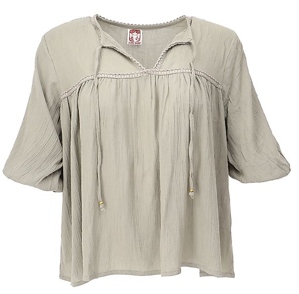 Guru-Shop Longbluse Luftige Boho Bluse, Maxibluse günstig online kaufen