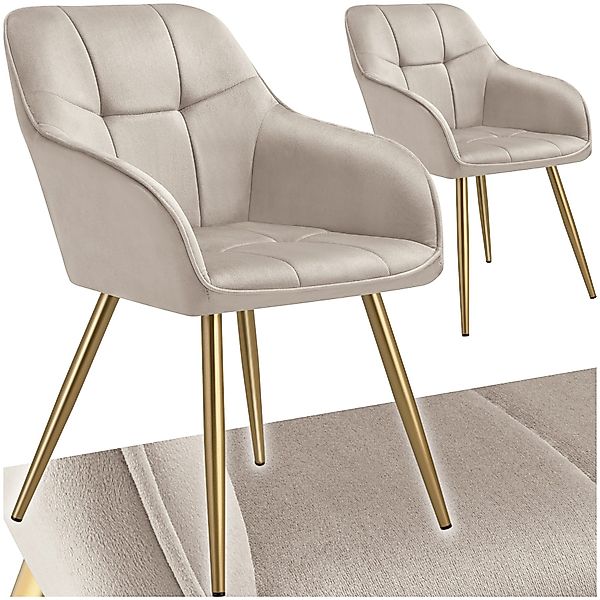 tectake Esszimmerstuhl Marilyn (2er Set, 2 günstig online kaufen