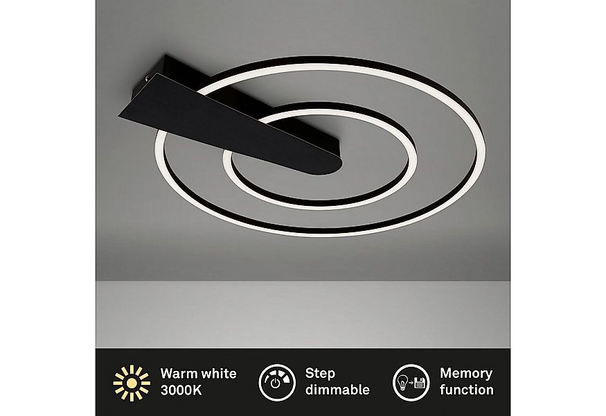 Briloner Leuchten Deckenleuchte NICO DUO, Deckenlampe dimmbar 25W 3000lm 30 günstig online kaufen