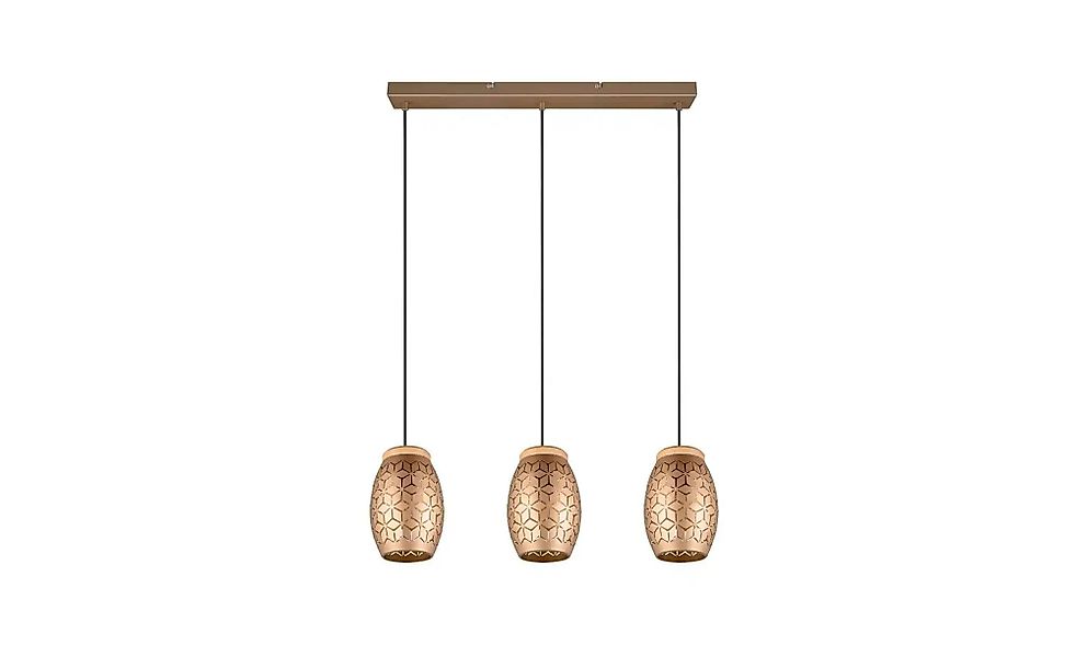 Reality Pendelleuchte Bidar 3-flammig Coffee 7,1 cm x 15 cm günstig online kaufen