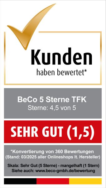 Taschenfederkernmatratze 5 Sterne TFK, Beco, 29 günstig online kaufen