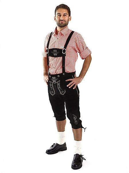Almbock Trachtenlederhose Trachtenhose Herren Austria (2-tlg) schwarz günstig online kaufen