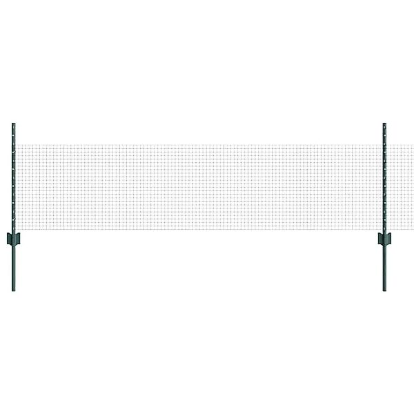 vidaXL Zaun mit Pfosten Grün 0,5 x 10 m Stahl 3336434 günstig online kaufen