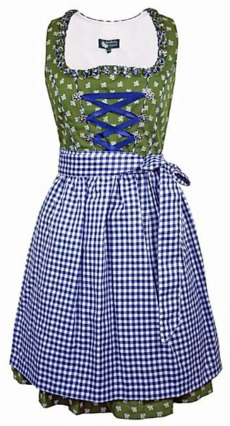 Maddox Dirndl 'Achensee' Traditionell, Olive Kobalt 55 cm günstig online kaufen