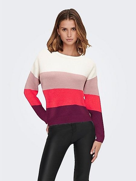 JACQUELINE de YONG Strickpullover Gestreift Feinstrick Langarm JDYNEWELANOR günstig online kaufen