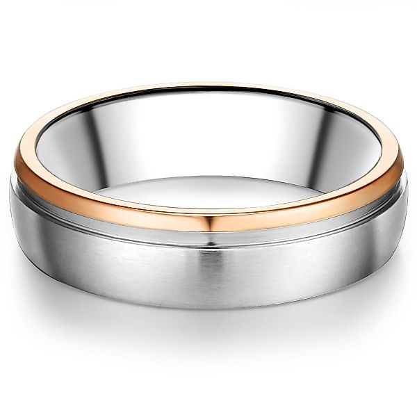 Trilani Fingerring silber/roségold, aus Edelstahl günstig online kaufen