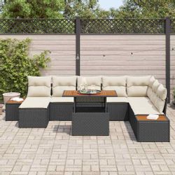 vidaXL Gartenlounge-Set Garten-Sofa-Set mit Speicher 9 günstig online kaufen