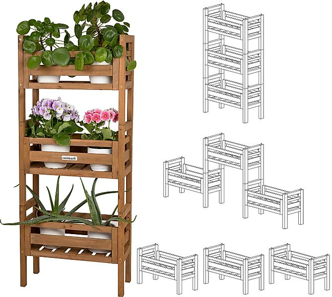 needs&wants® Blumenständer Pflanzenständer Blumentreppe Pflanzenregal Blume günstig online kaufen