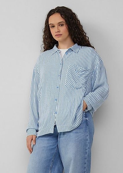 QS Langarmbluse Oversized Bluse aus Viskose günstig online kaufen