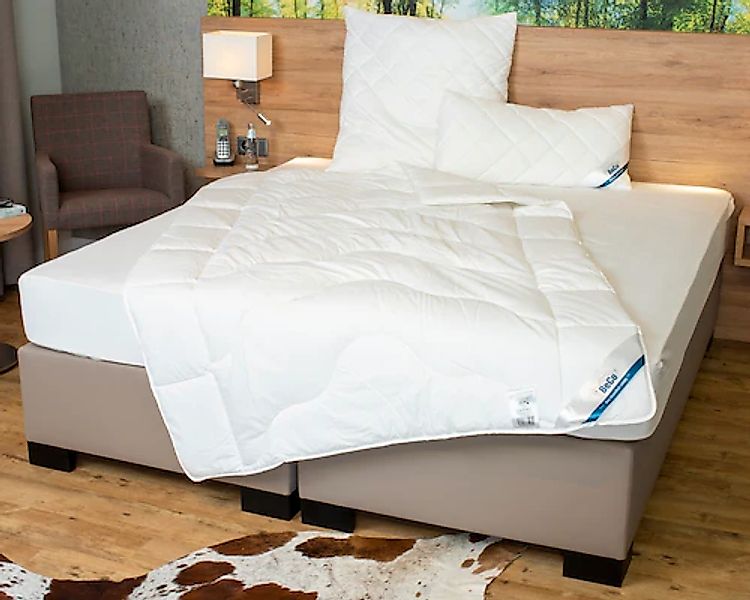 Beco Bettdecke + Kopfkissen »BeCo Medibett BW70 Made in Green«, (Spar-Set, günstig online kaufen