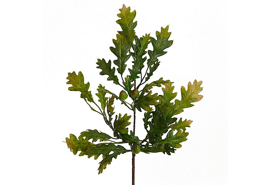 Kunstzweig Künstlicher EICHENZWEIG ca 42cm. Eichenlaub, Eicheln, Eiche GRÜN günstig online kaufen