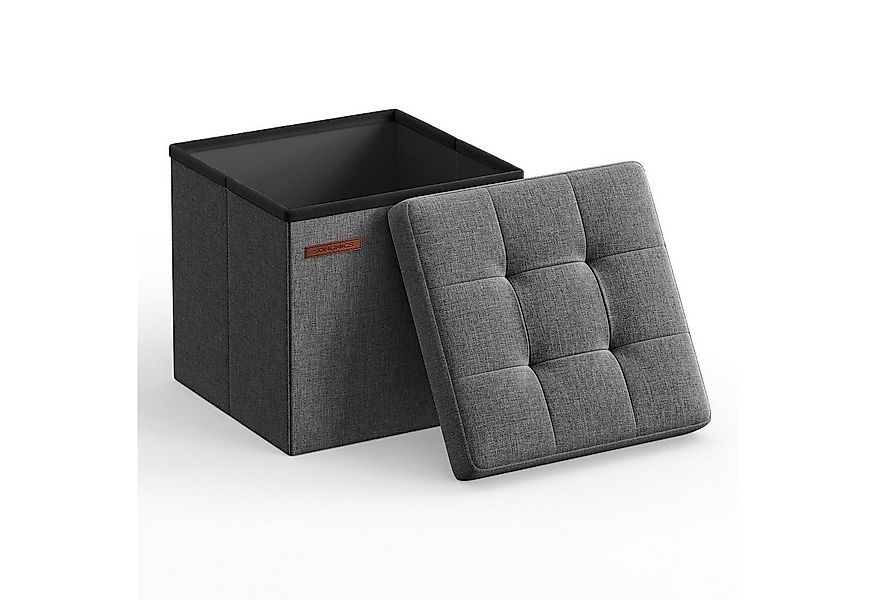 SONGMICS Sitzhocker (1 St), mit Stauraum faltbarer Hocker Sitzwürfel 30x30x günstig online kaufen