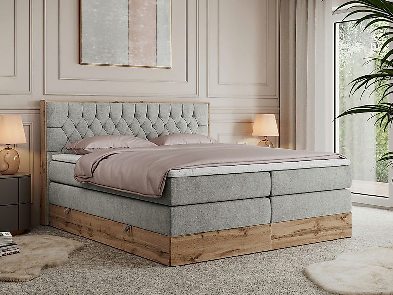 MKS MÖBEL Boxspringbett AMORE KING (Set, günstig online kaufen