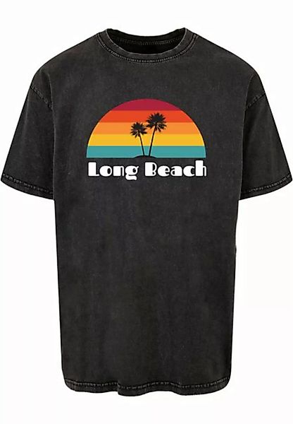 Merchcode T-Shirt Merchcode Herren Long Beach X Acid Washed Heavy Oversize günstig online kaufen