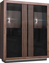 FORTE Highboard "Savona" Höhe 161 cm, inkl. Sockelbeleuchtung günstig online kaufen