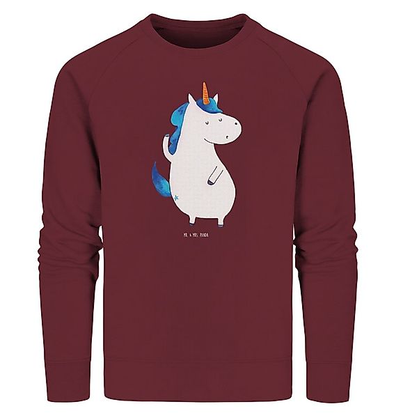 Mr. & Mrs. Panda Longpullover Größe XS Einhorn Mann - Burgundy - Geschenk, günstig online kaufen