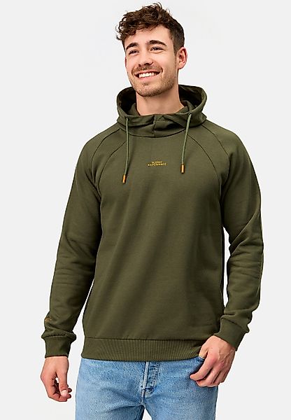 Indicode Kapuzenpullover INVir mit kurzem Schalkragen günstig online kaufen
