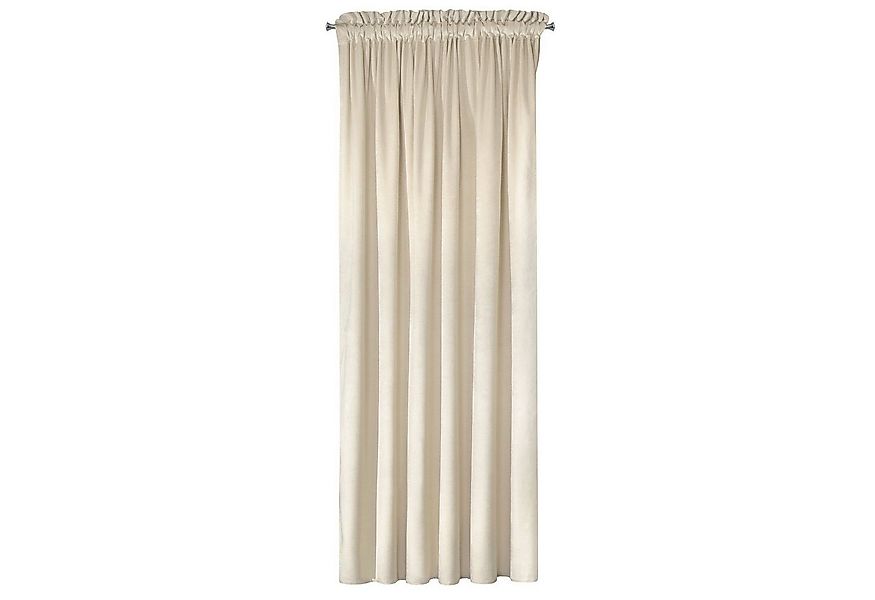 Design91 Vorhang Samtvorhänge Wohnzimmer Schlafzimmer Blickdicht Ösen Velou günstig online kaufen